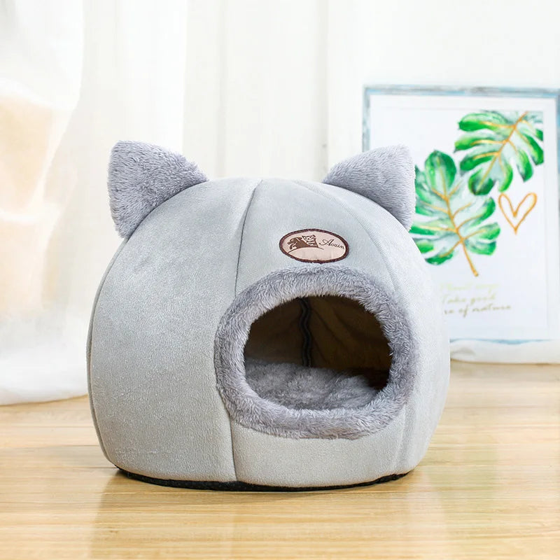 PetNest Cozy Cave Bed Tent – Winter Comfort for Cats & Dogs