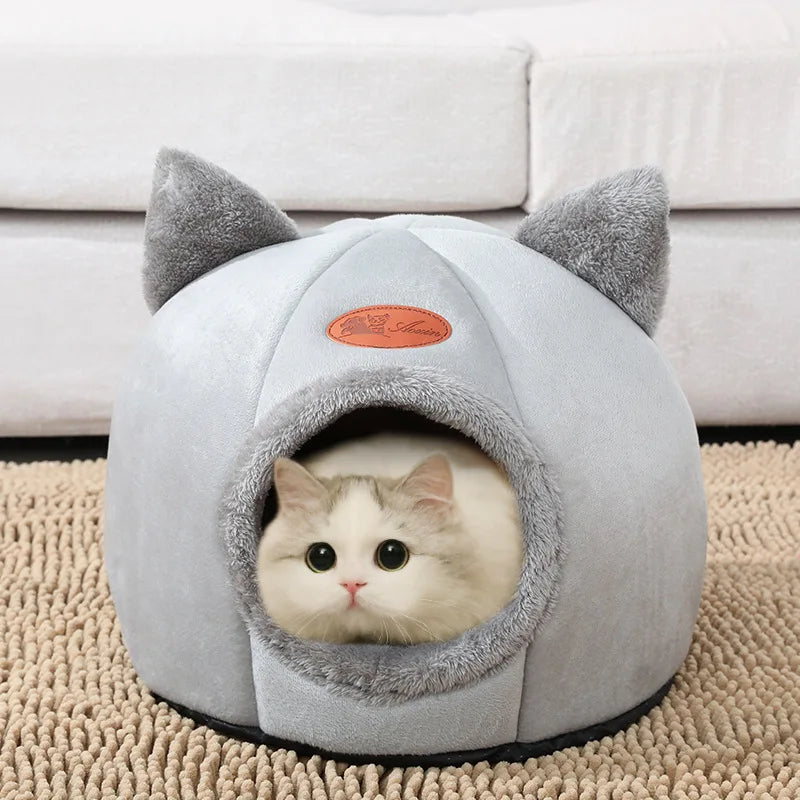 PetNest Cozy Cave Bed Tent – Winter Comfort for Cats & Dogs