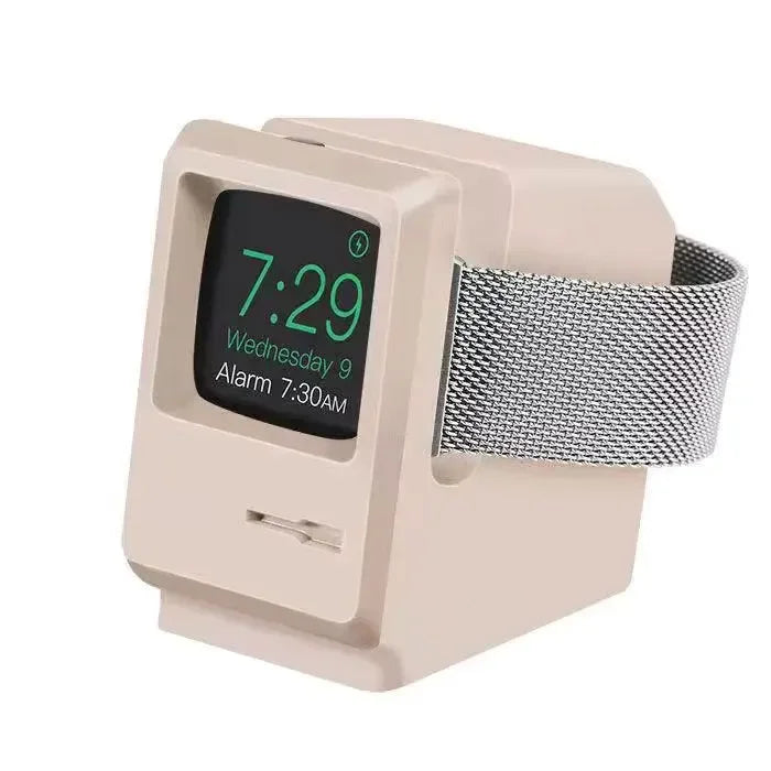 Apple Watch Charger Stand – Silicone Dock for All Series - Retro Computer