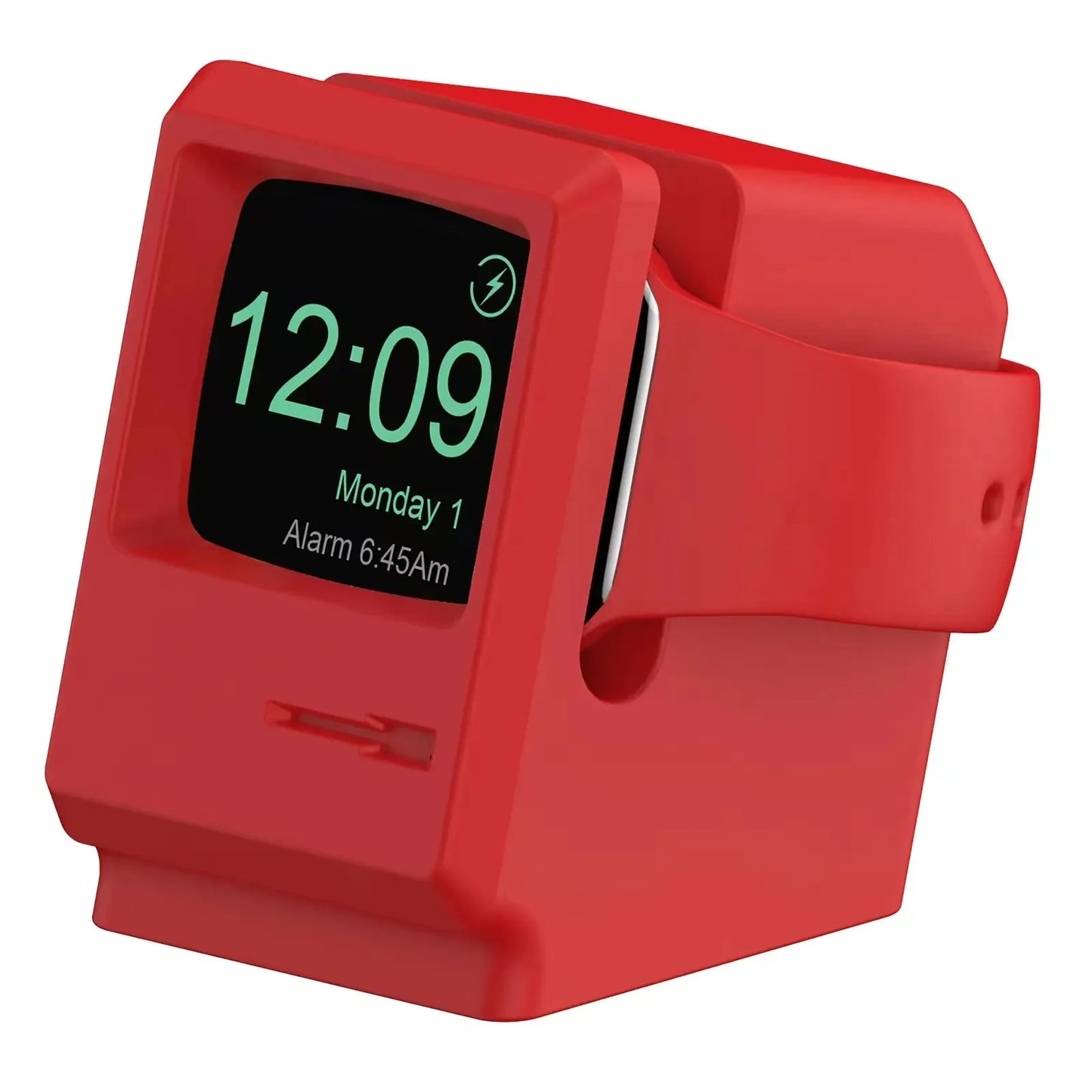 Apple Watch Charger Stand – Silicone Dock for All Series - Retro Computer