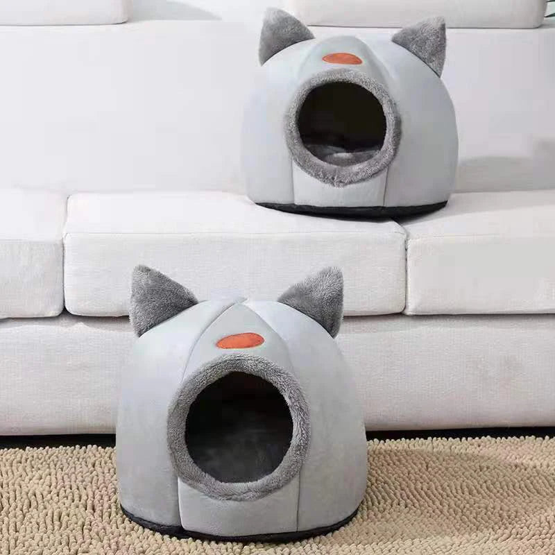 PetNest Cozy Cave Bed Tent – Winter Comfort for Cats & Dogs
