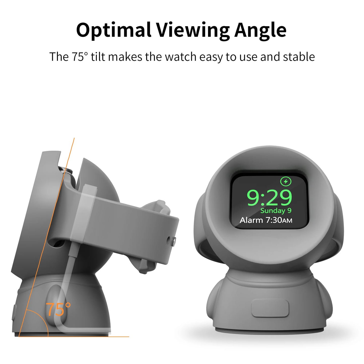 Apple Watch Charger Stand – Silicone Dock for All Series 5