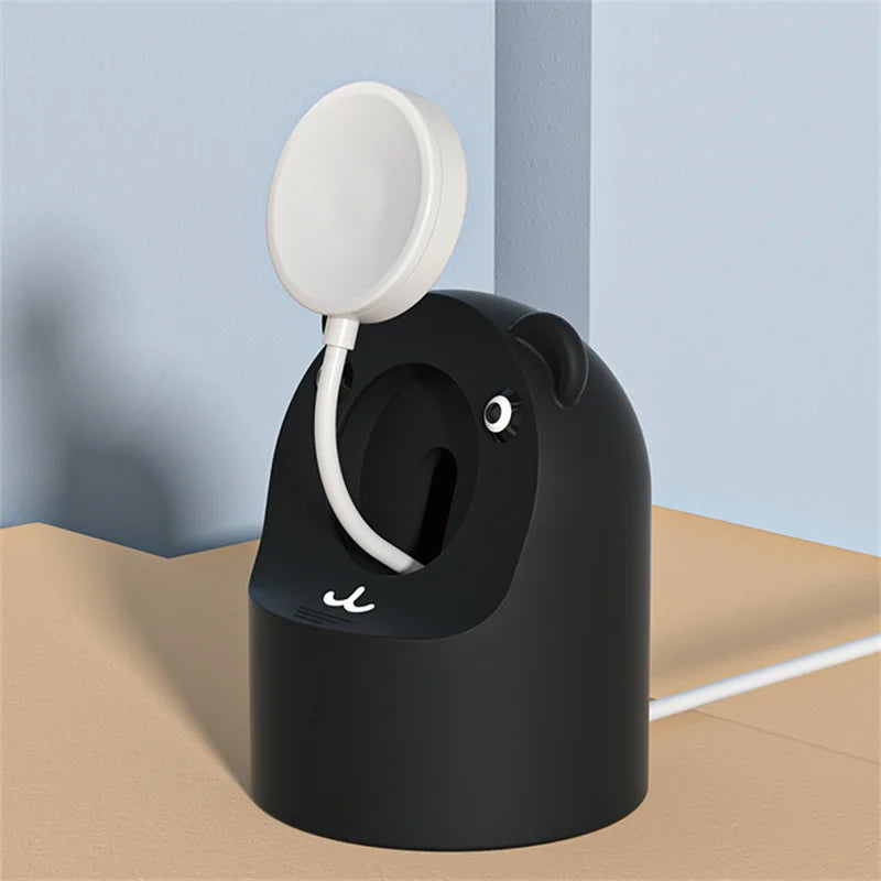 Apple Watch Charger Stand – Silicone Dock for All Series - Cute Bear
