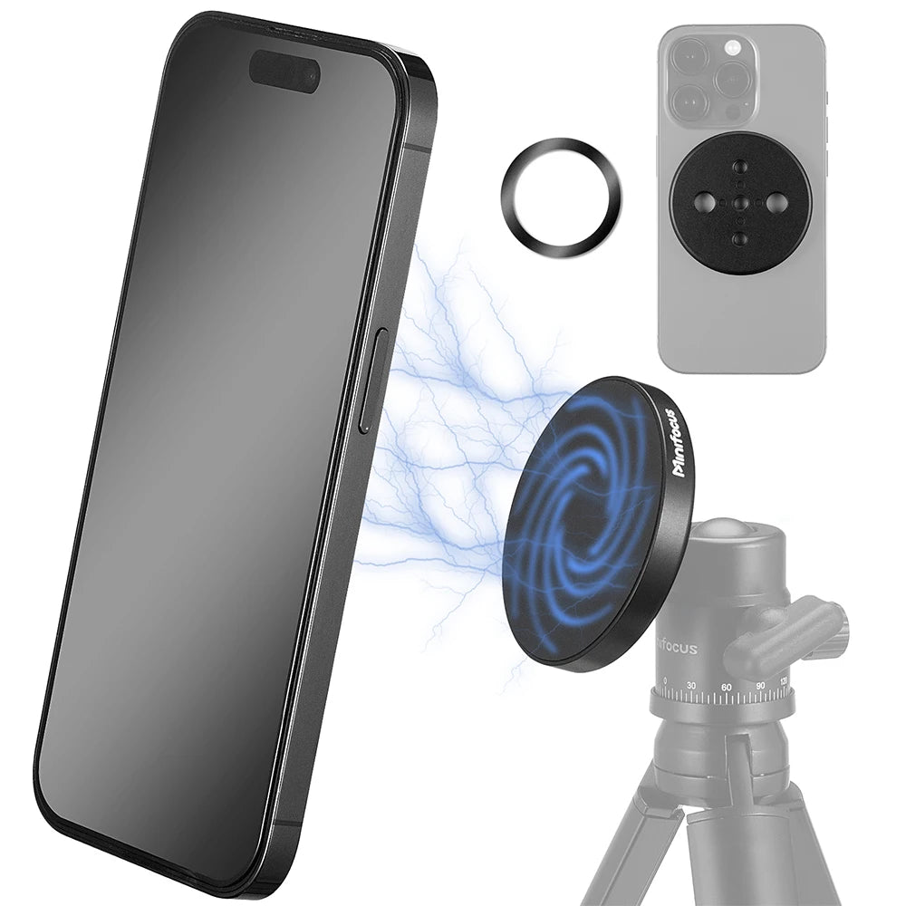 MINIFOCUS Magnetic Phone Holder – Magsafe Tripod Mount Adapter with Arri Holes