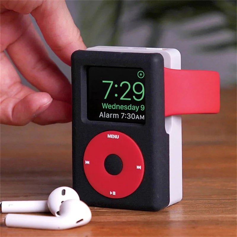 Apple Watch Charger Stand – Silicone Dock for All Series - MP3