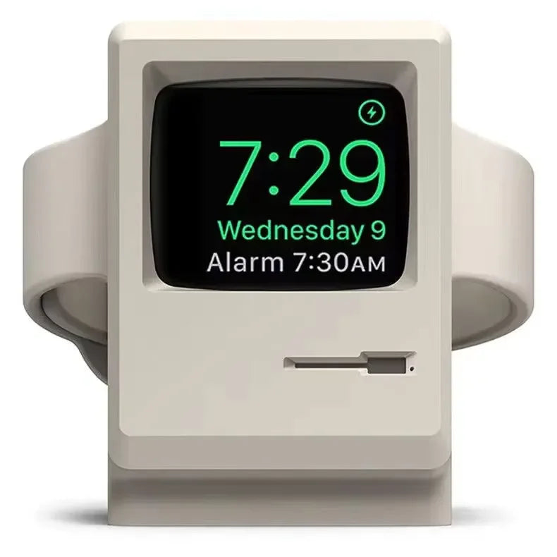 Apple Watch Charger Stand – Silicone Dock for All Series - Retro Computer