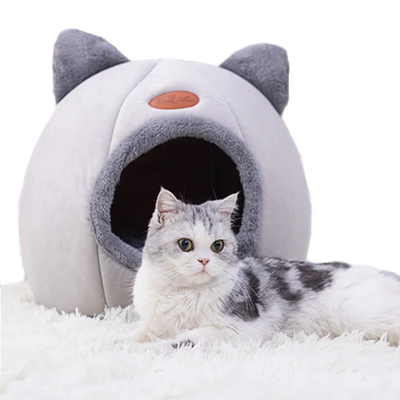PetNest Cozy Cave Bed Tent – Winter Comfort for Cats & Dogs