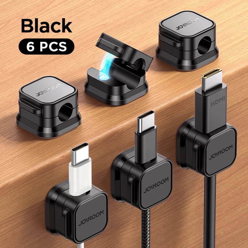 JOYROOM Magnetic Cable Clips - Adjustable Desk Organizer