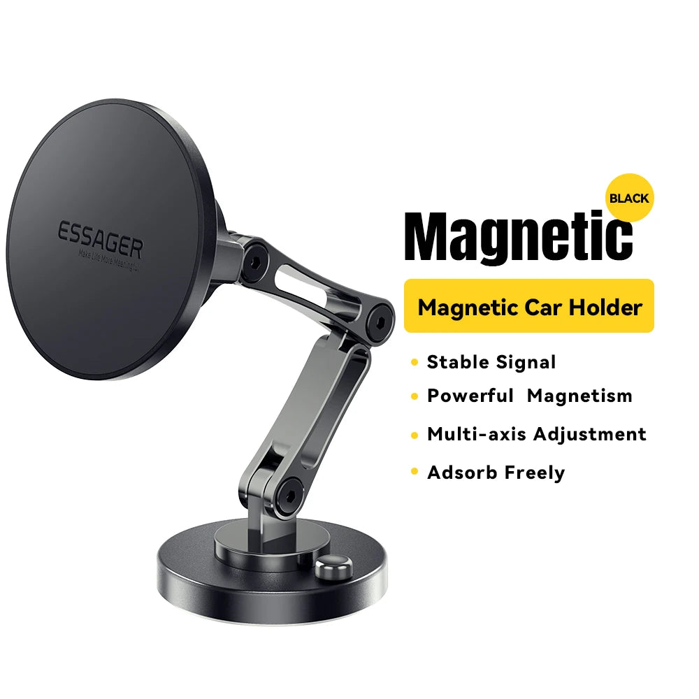 ESSAGER Magnetic Car Charger – 15W Fast Magsafe Mount for iPhone