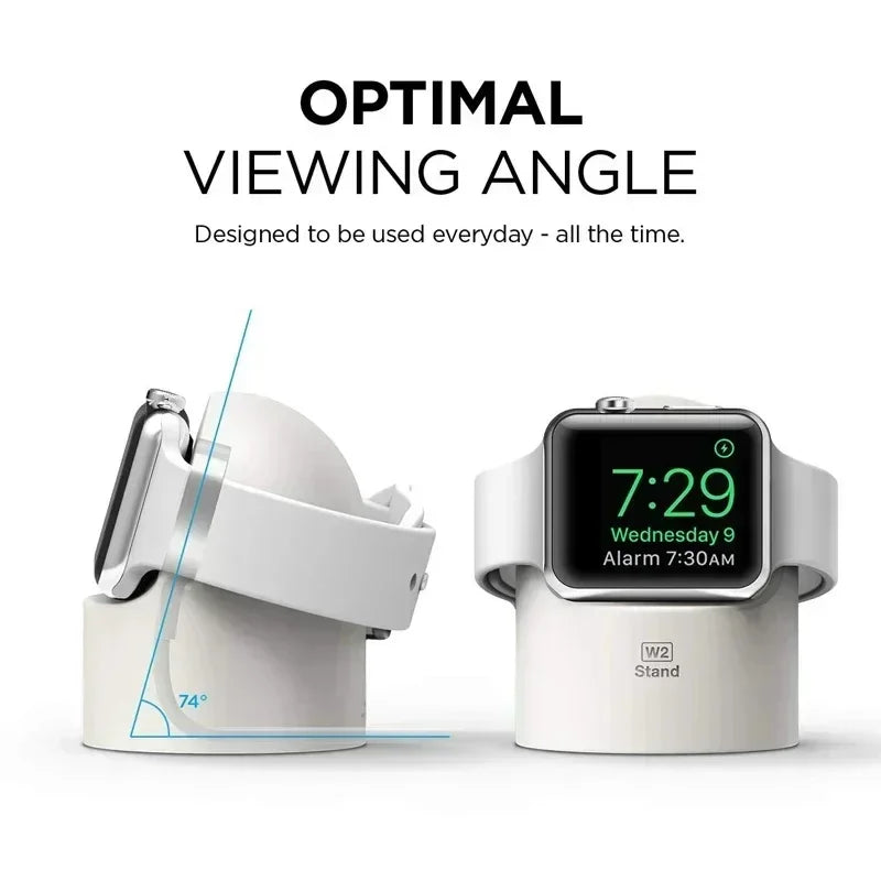 Apple Watch Charger Stand – Silicone Dock for All Series 1