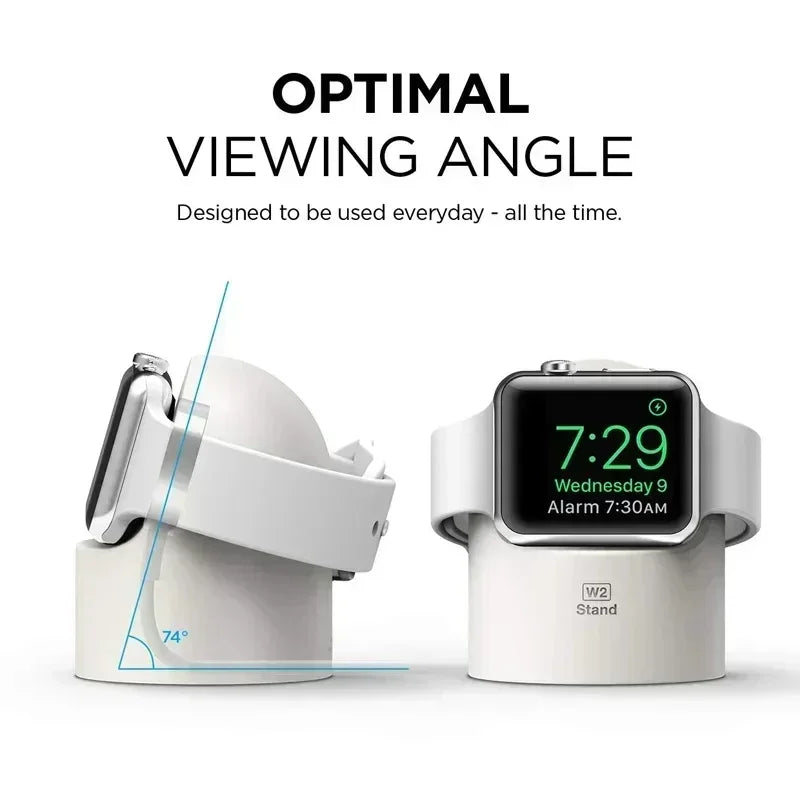 Apple Watch Charger Stand – Silicone Dock for All Series 1
