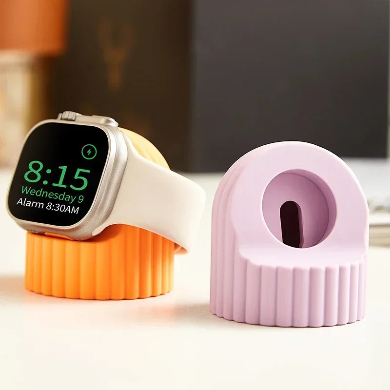 Apple Watch Charger Stand – Silicone Dock for All Series 3