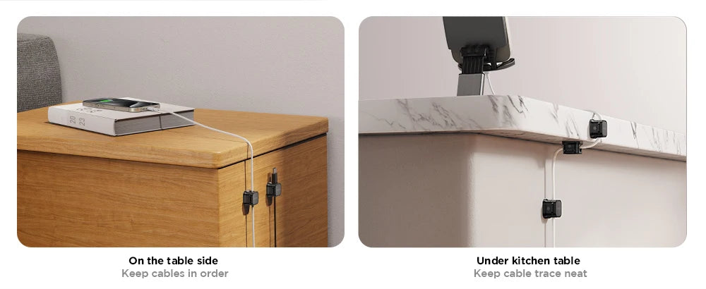 JOYROOM Magnetic Cable Clips - Adjustable Desk Organizer