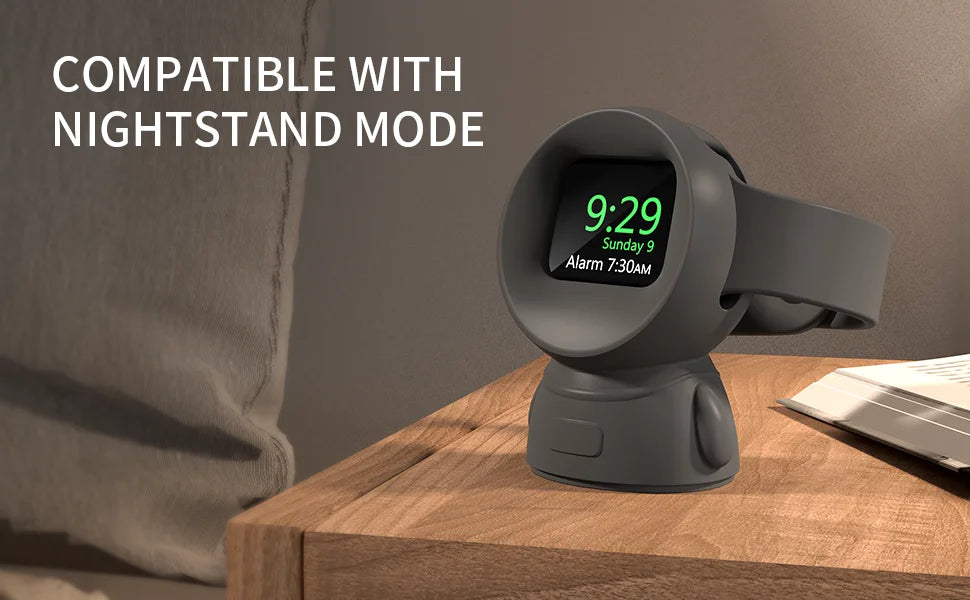 Apple Watch Charger Stand – Silicone Dock for All Series 5
