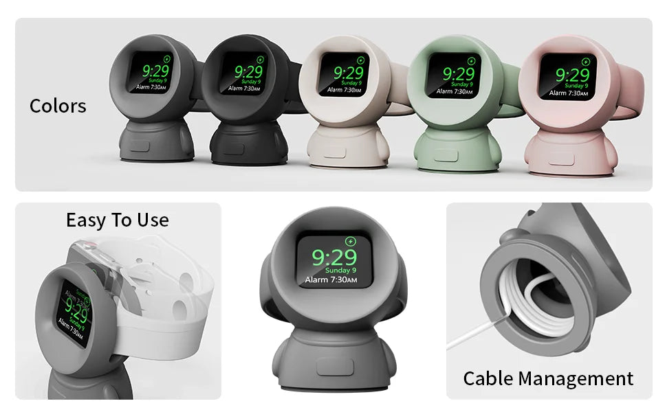 Apple Watch Charger Stand – Silicone Dock for All Series 5