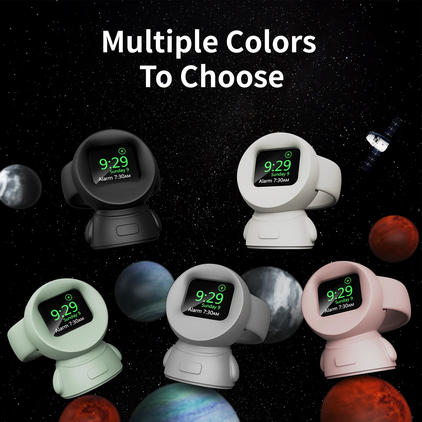 Apple Watch Charger Stand – Silicone Dock for All Series 5