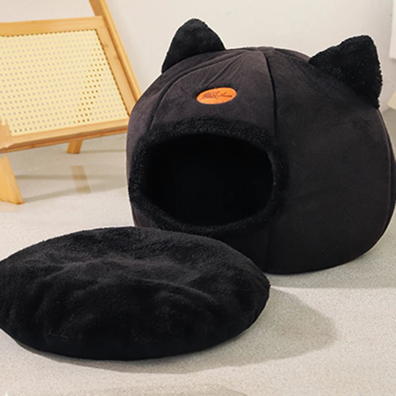 PetNest Cozy Cave Bed Tent – Winter Comfort for Cats & Dogs