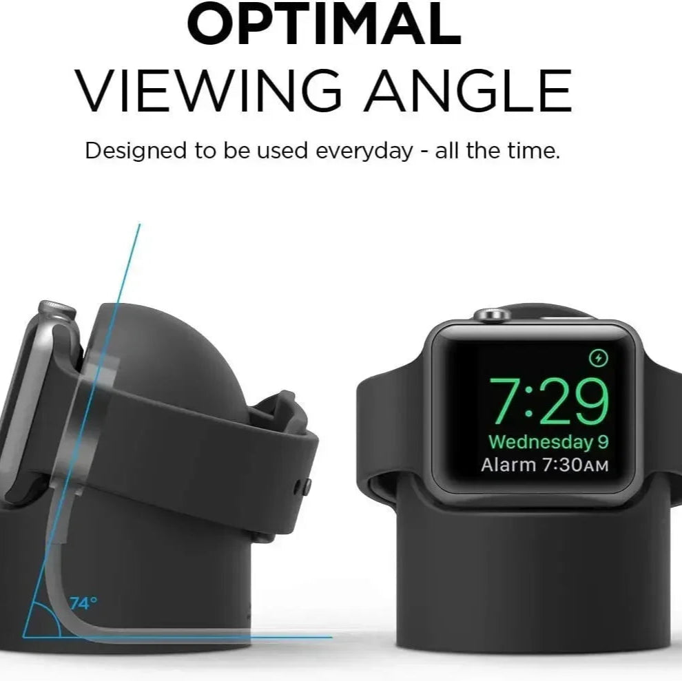Apple Watch Charger Stand – Silicone Dock for All Series 2