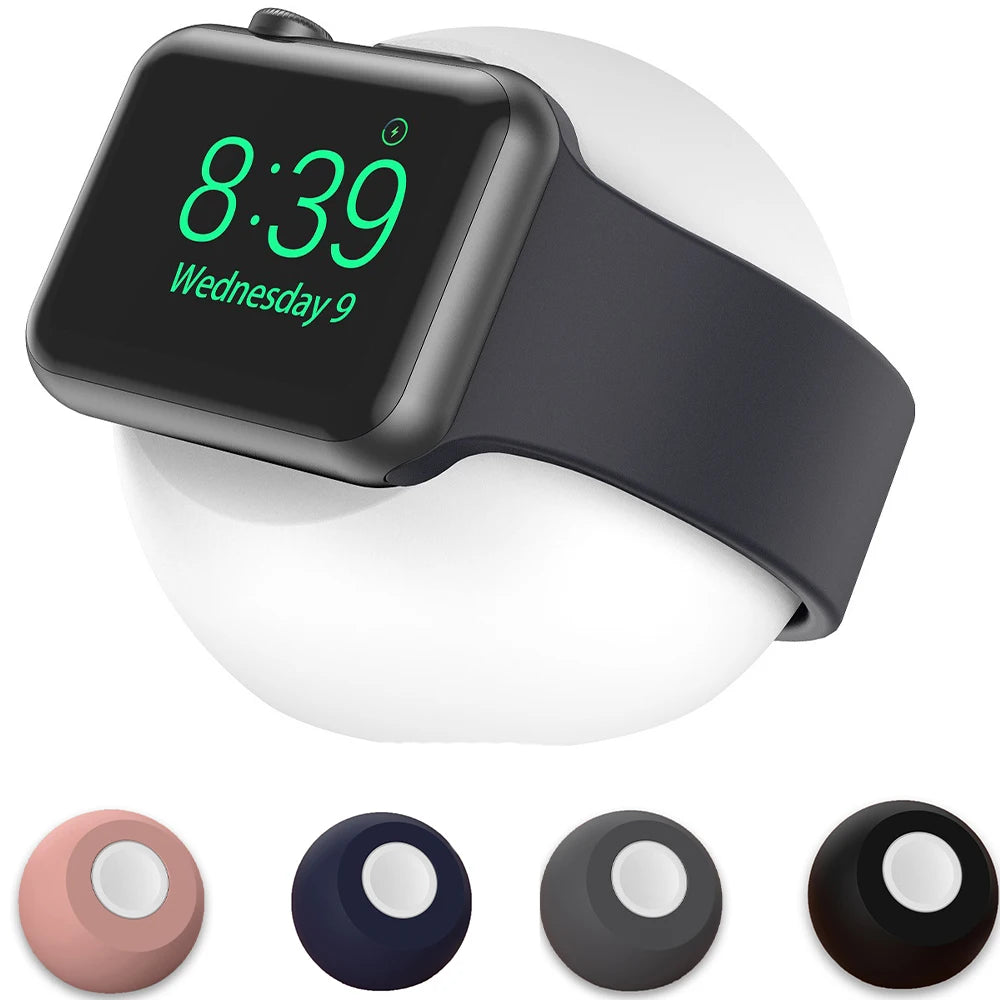 Apple Watch Charger Stand – Silicone Dock for All Series 4