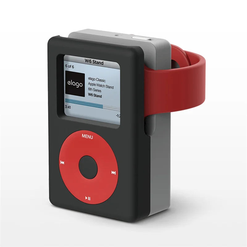 Apple Watch Charger Stand – Silicone Dock for All Series - MP3