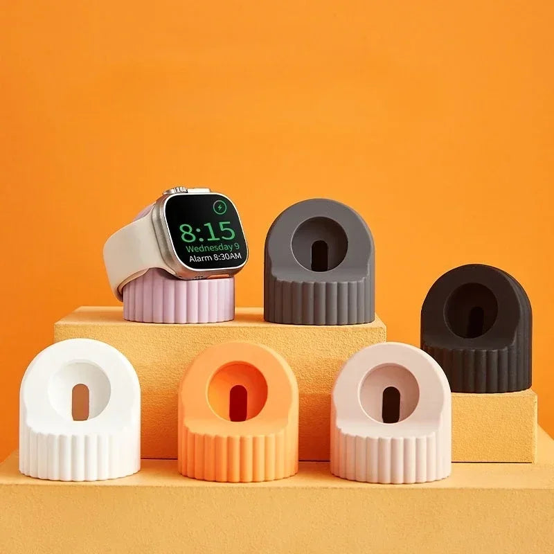 Apple Watch Charger Stand – Silicone Dock for All Series 3