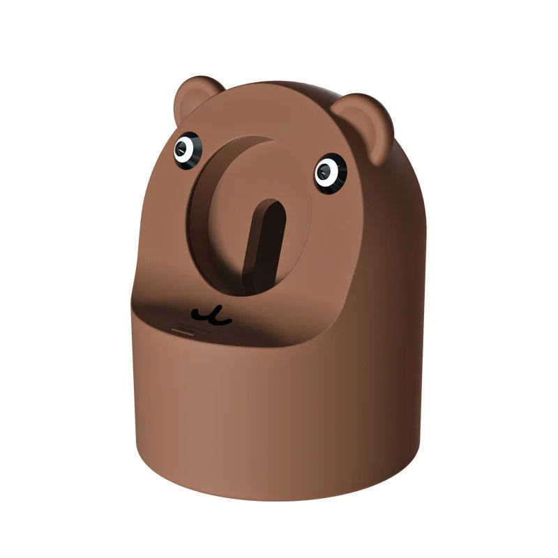 Apple Watch Charger Stand – Silicone Dock for All Series - Cute Bear