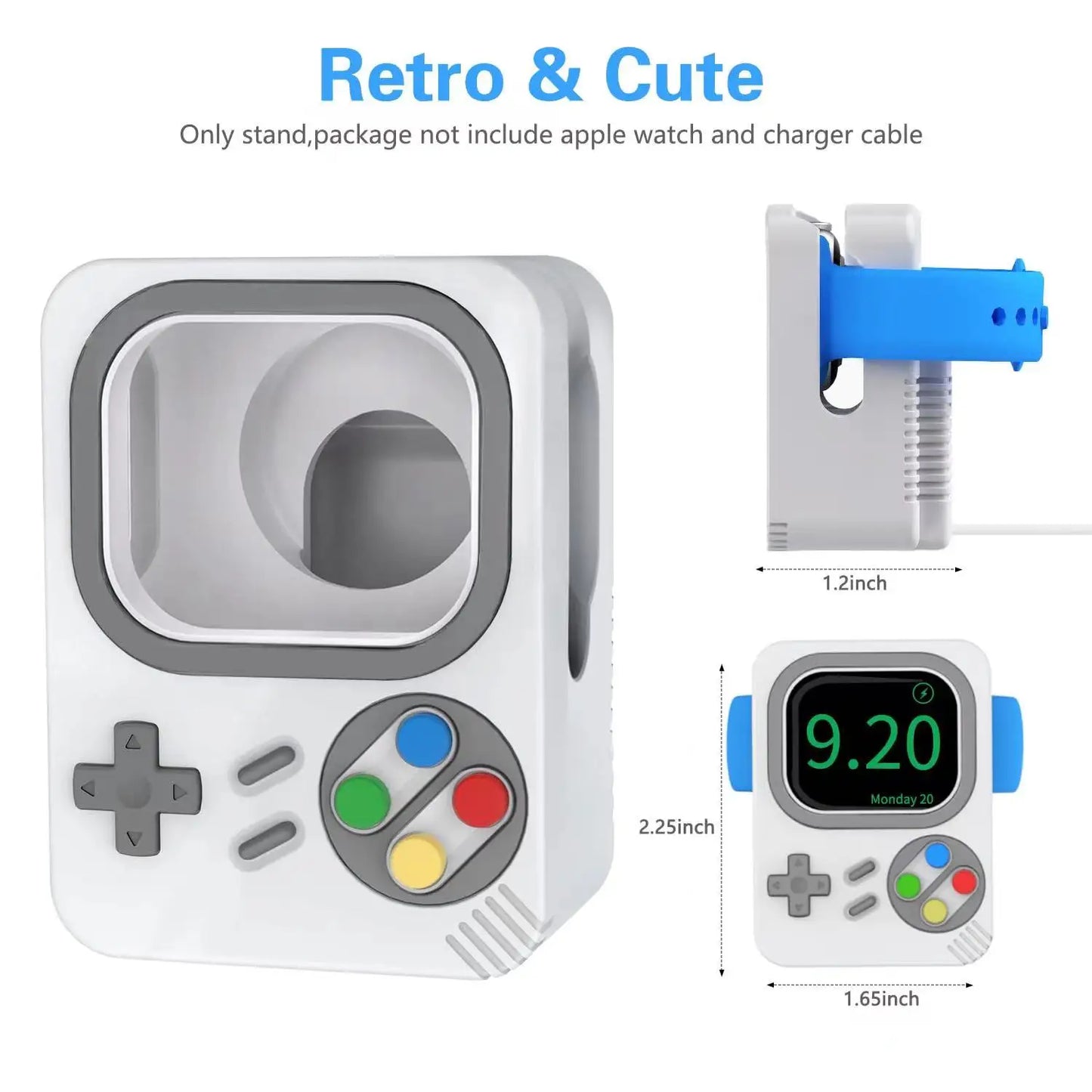Apple Watch Charger Stand – Silicone Dock for All Series - Game Pad