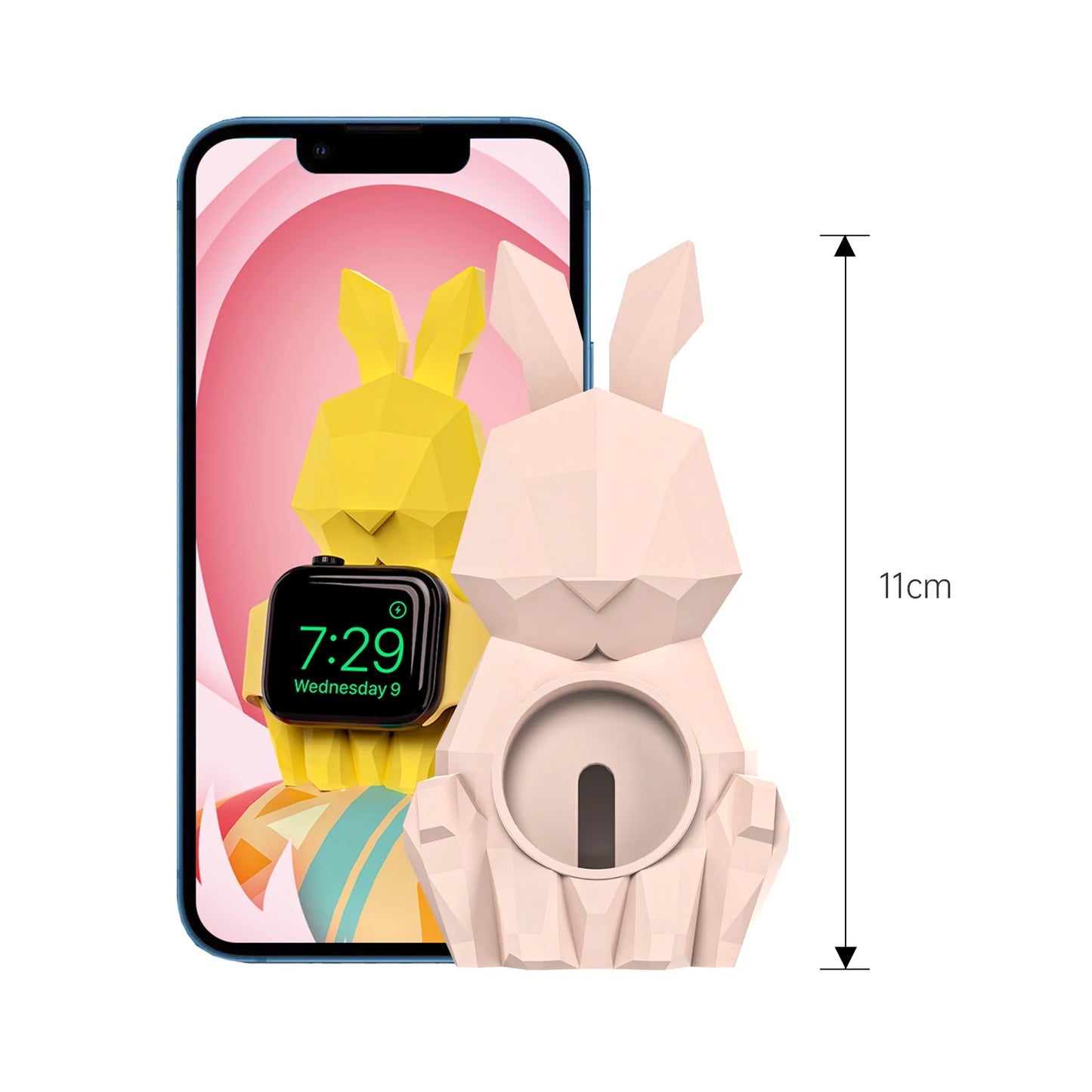 Apple Watch Charger Stand – Silicone Dock for All Series - Rabbit
