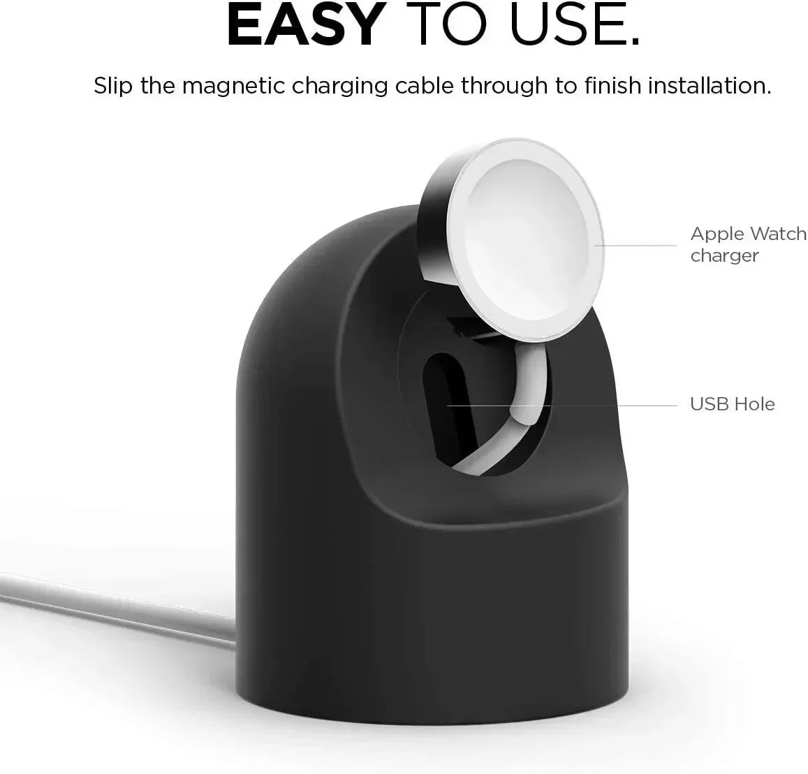 Apple Watch Charger Stand – Silicone Dock for All Series 2