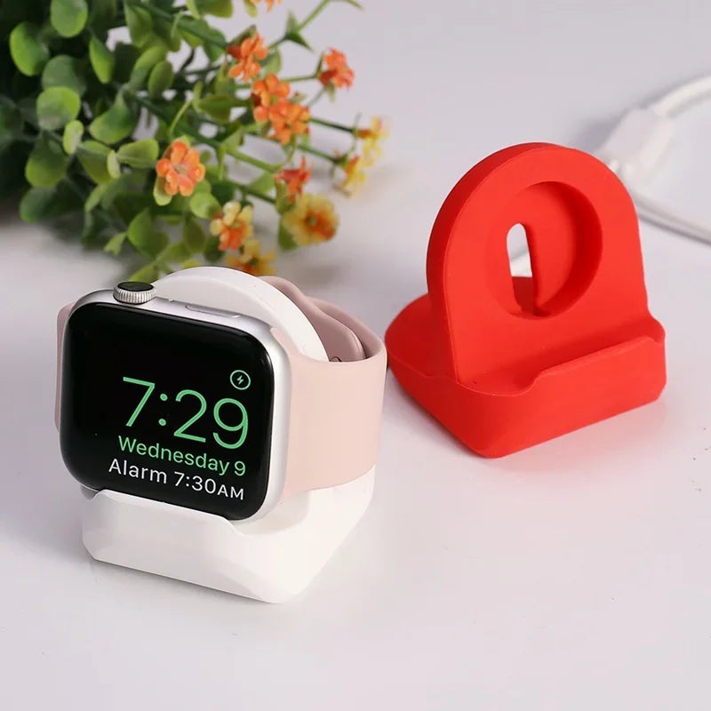 Apple Watch Charger Stand – Silicone Dock for All Series 6