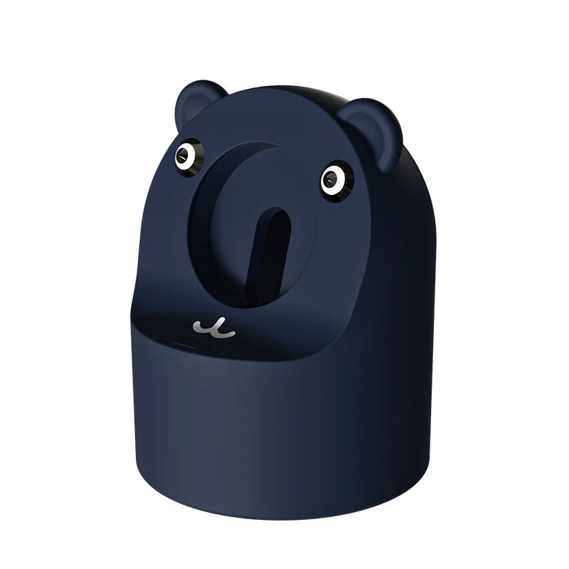 Apple Watch Charger Stand – Silicone Dock for All Series - Cute Bear