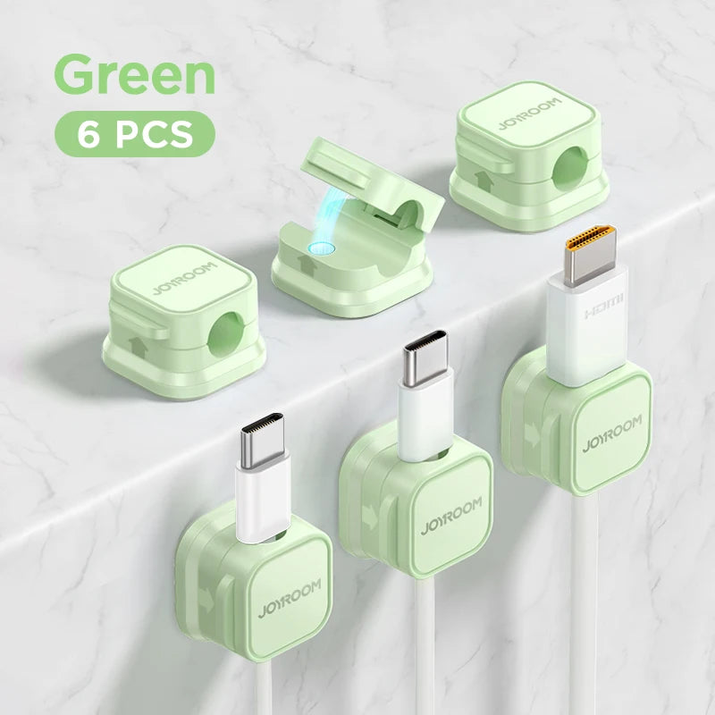 JOYROOM Magnetic Cable Clips - Adjustable Desk Organizer
