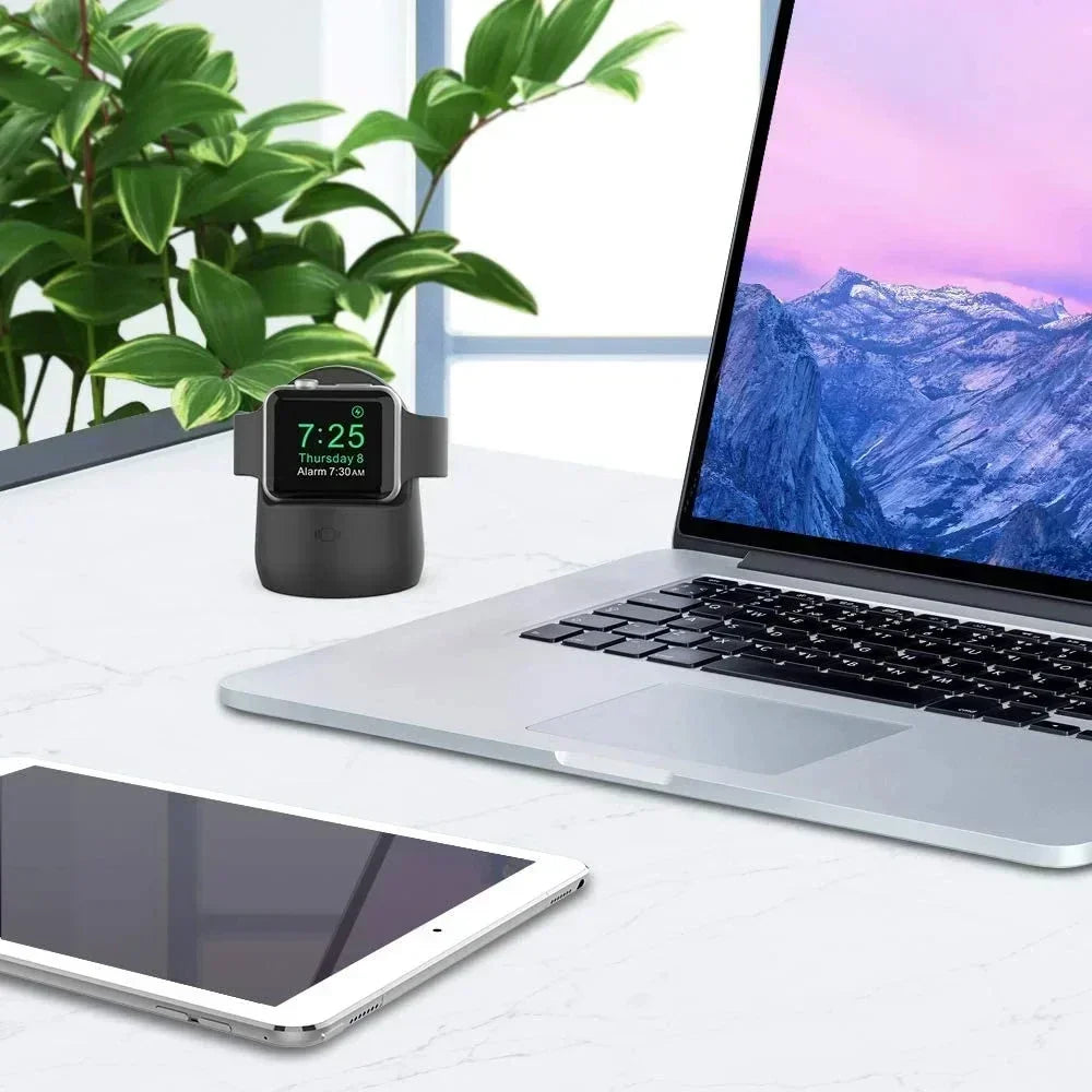 Apple Watch Charger Stand – Silicone Dock for All Series 1