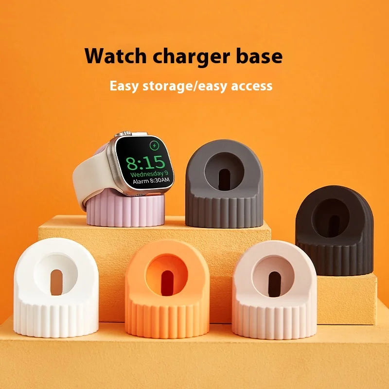 Apple Watch Charger Stand – Silicone Dock for All Series 3