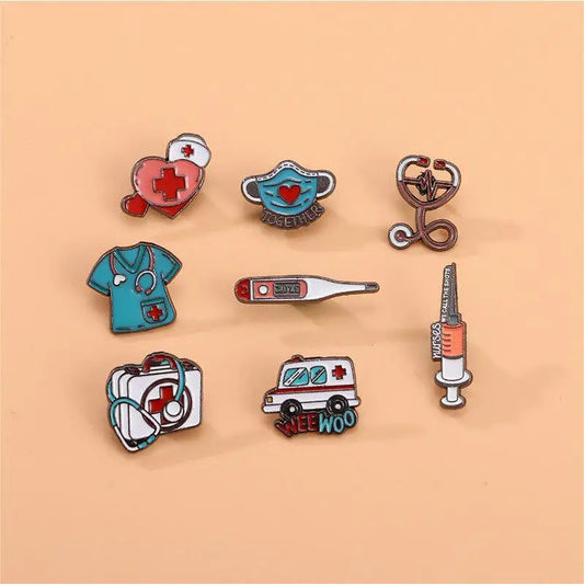 Medical Items Collection Pins