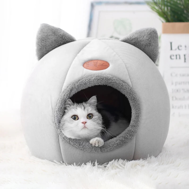 PetNest Cozy Cave Bed Tent – Winter Comfort for Cats & Dogs