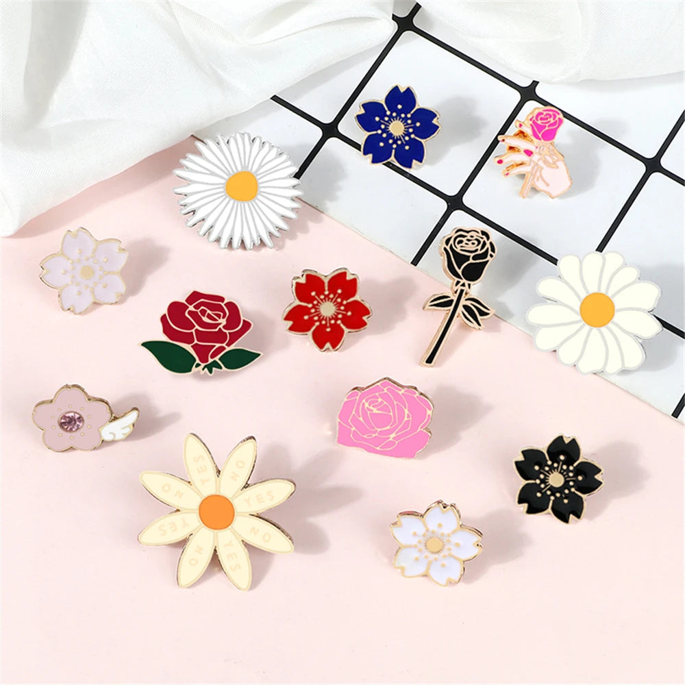 Cute Flowers Series Pins