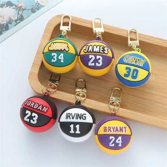 Mini Basketball Pendant Keychain