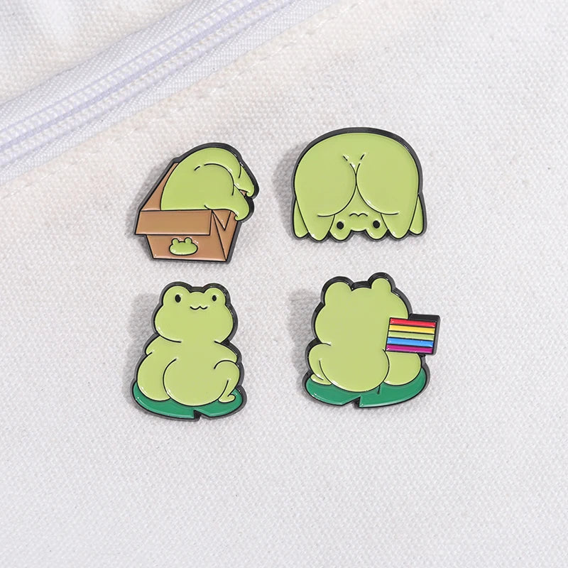 Funny Cute Frog Pins