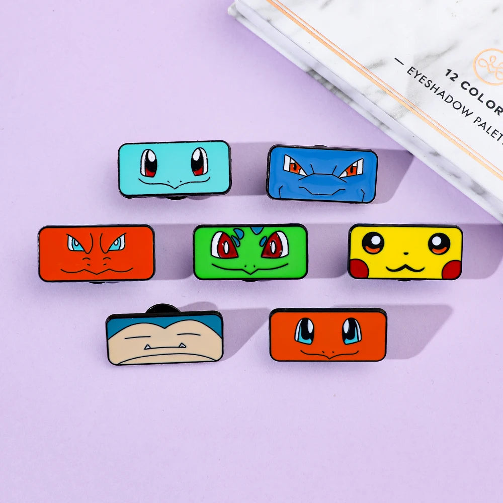 7pcs Creative Square Pokemon