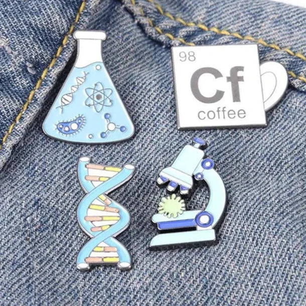 4pcs Science Pins