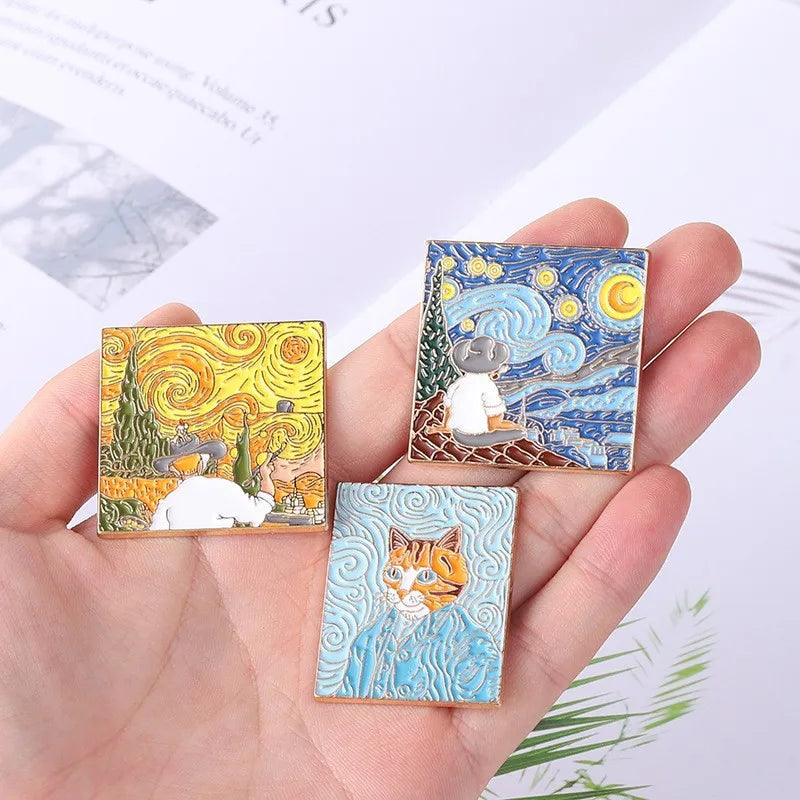 Van Gogh Oil Paintings Pins