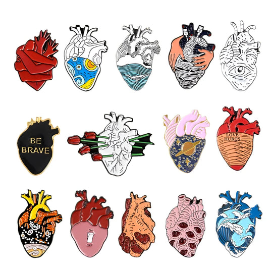 Heart Series Pins