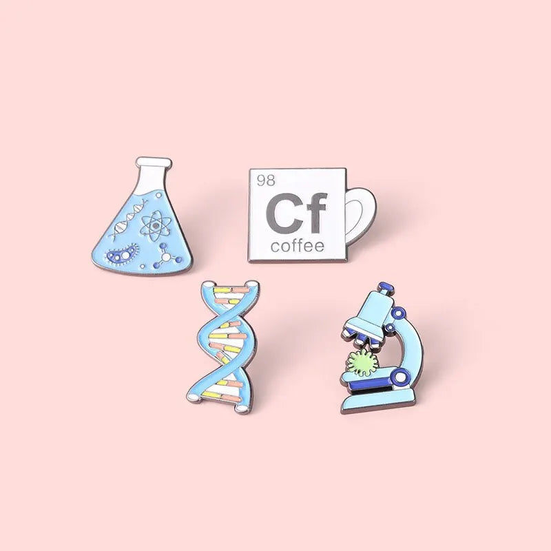 4pcs Science Pins