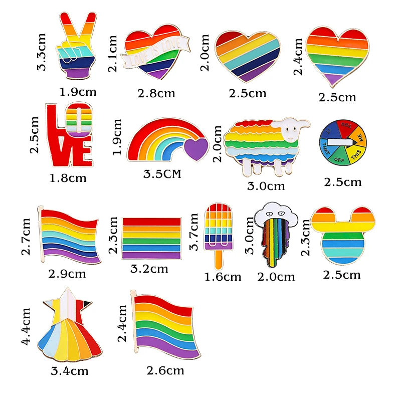 Rainbow Pins