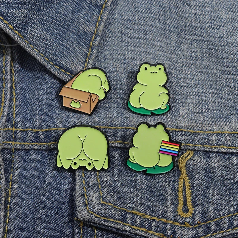 Funny Cute Frog Pins