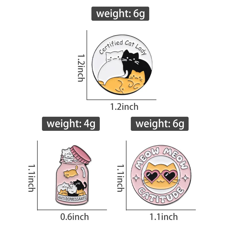 Set Animal Series Pins