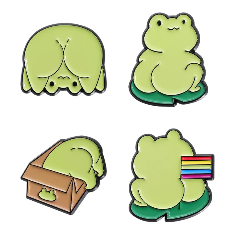 Funny Cute Frog Pins