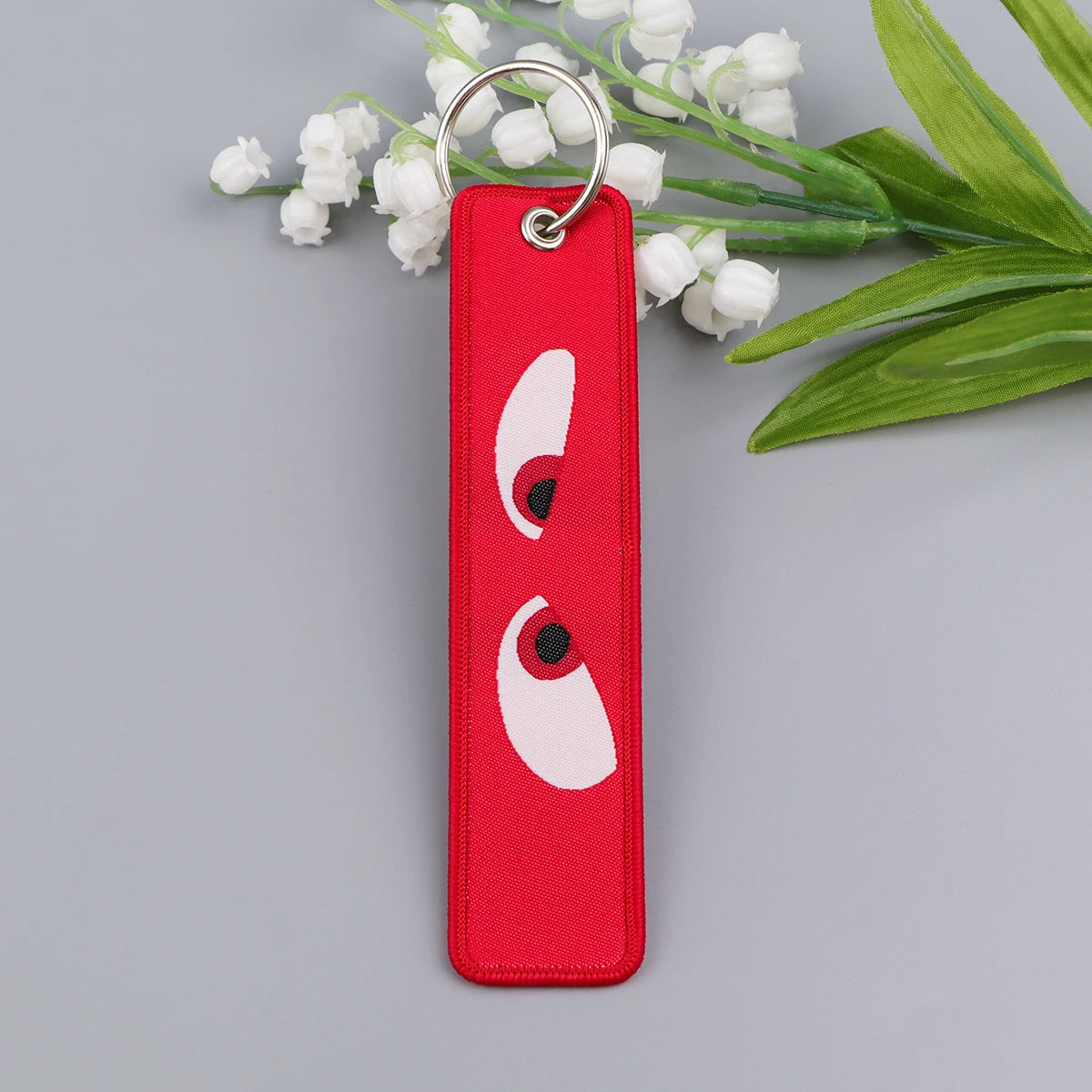 Cartoon Embroidery Key Fobs