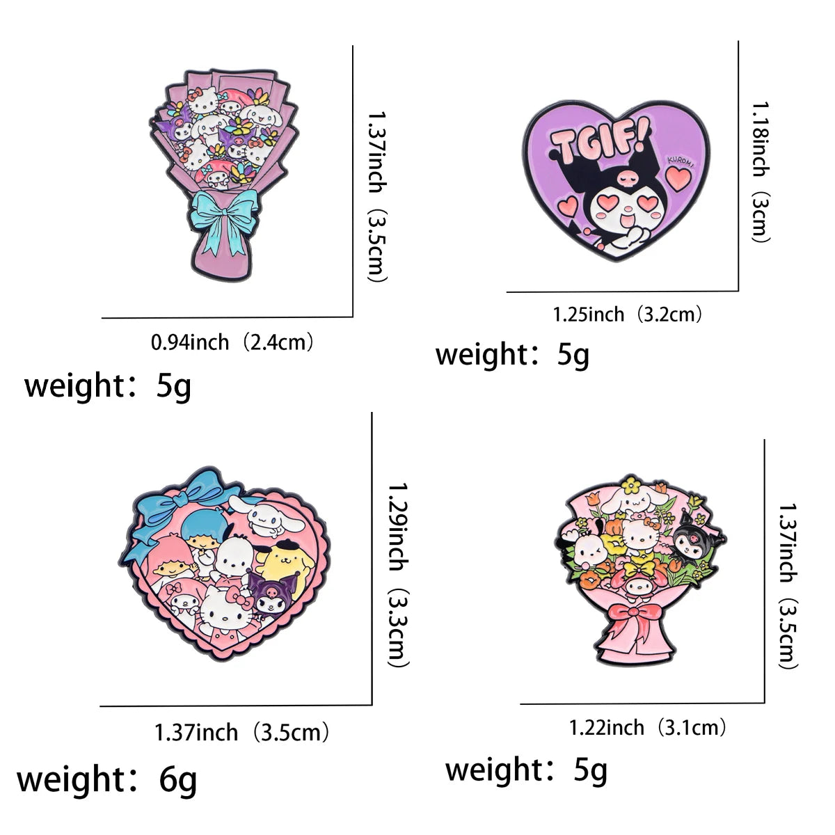 Kawaii Anime Cute Dog Pins